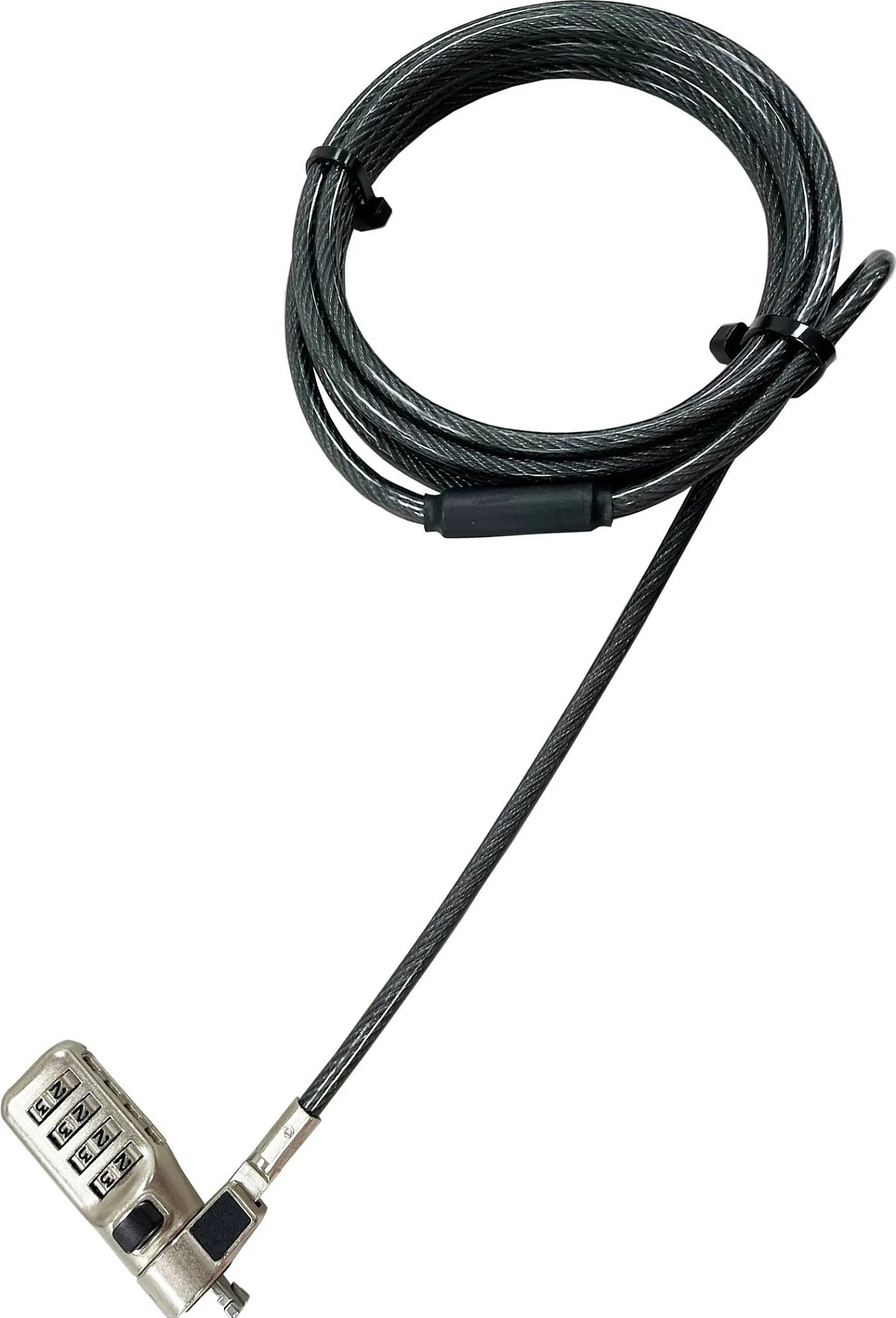 Kabllo sigurie DICOTA D31933, kombinim 4-shifror, 2m, Kensington, zink, antracit