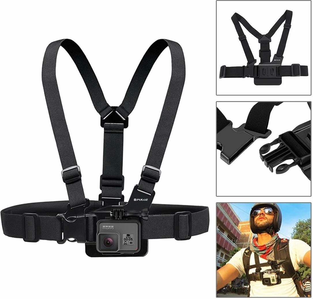 Set aksesorësh për kamera sportive Puluz PKT16, 53 pjesë