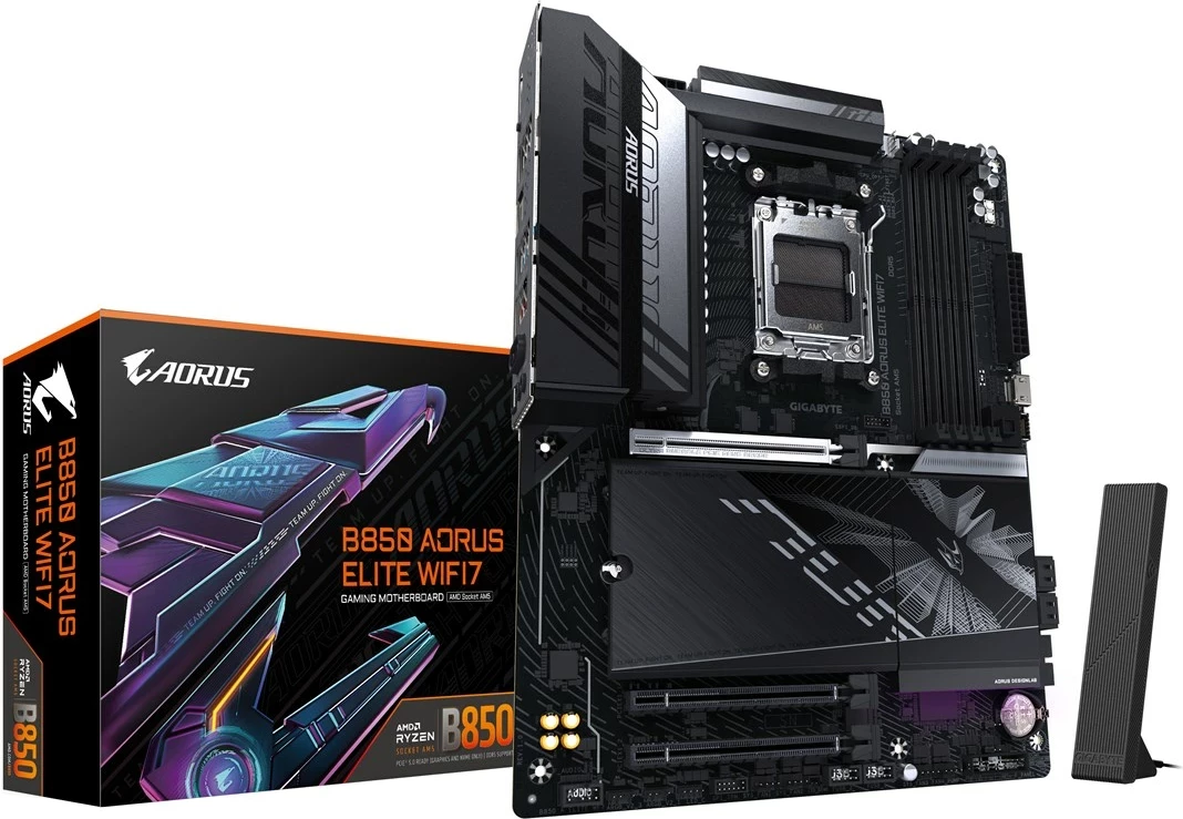Pllakë amë Gigabyte B850 AORUS ELITE WIFI7, Socket AM5, e zezë