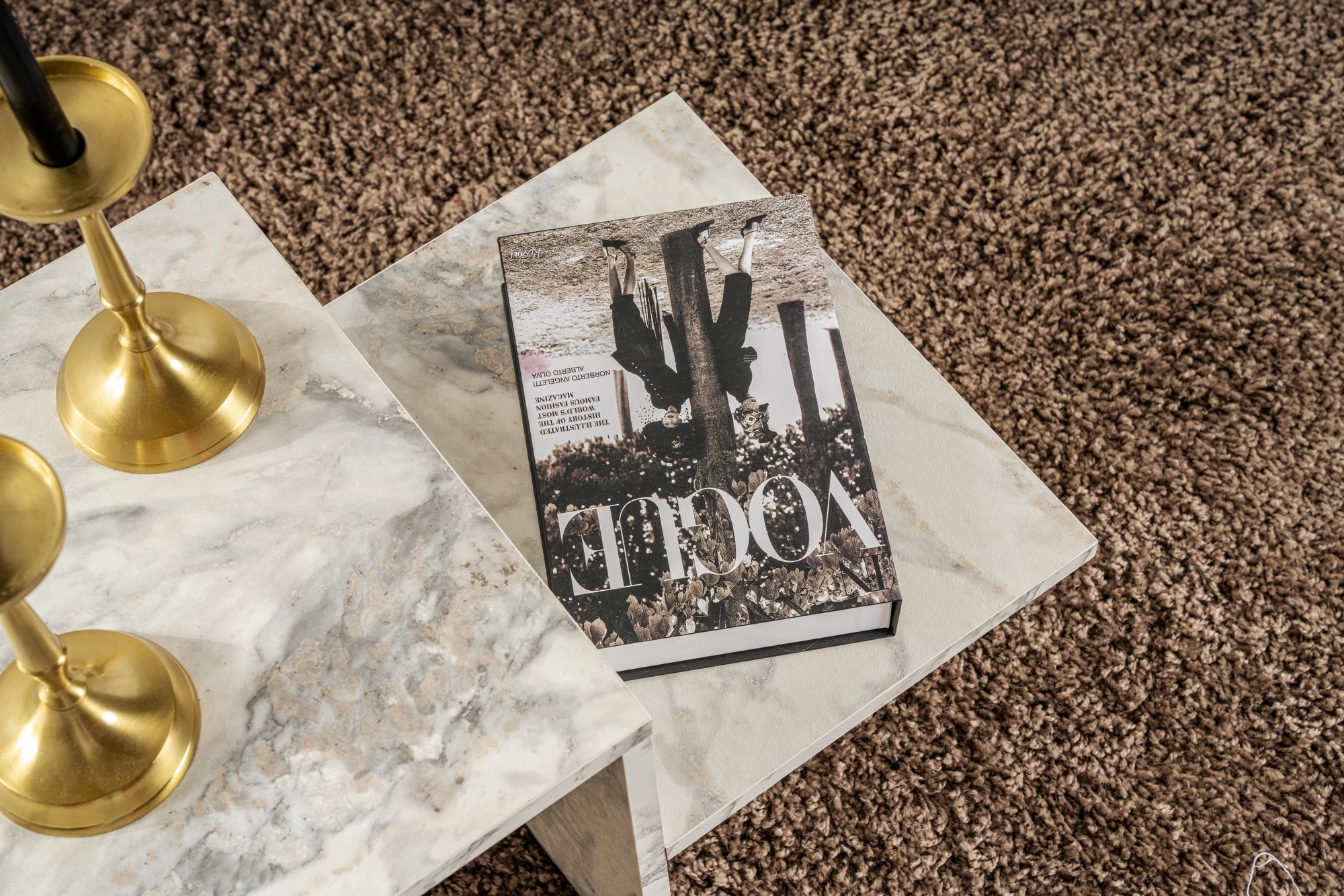 Tavolinë kafeje Nordure, ngjyrë mermeri Freesia, Harmony