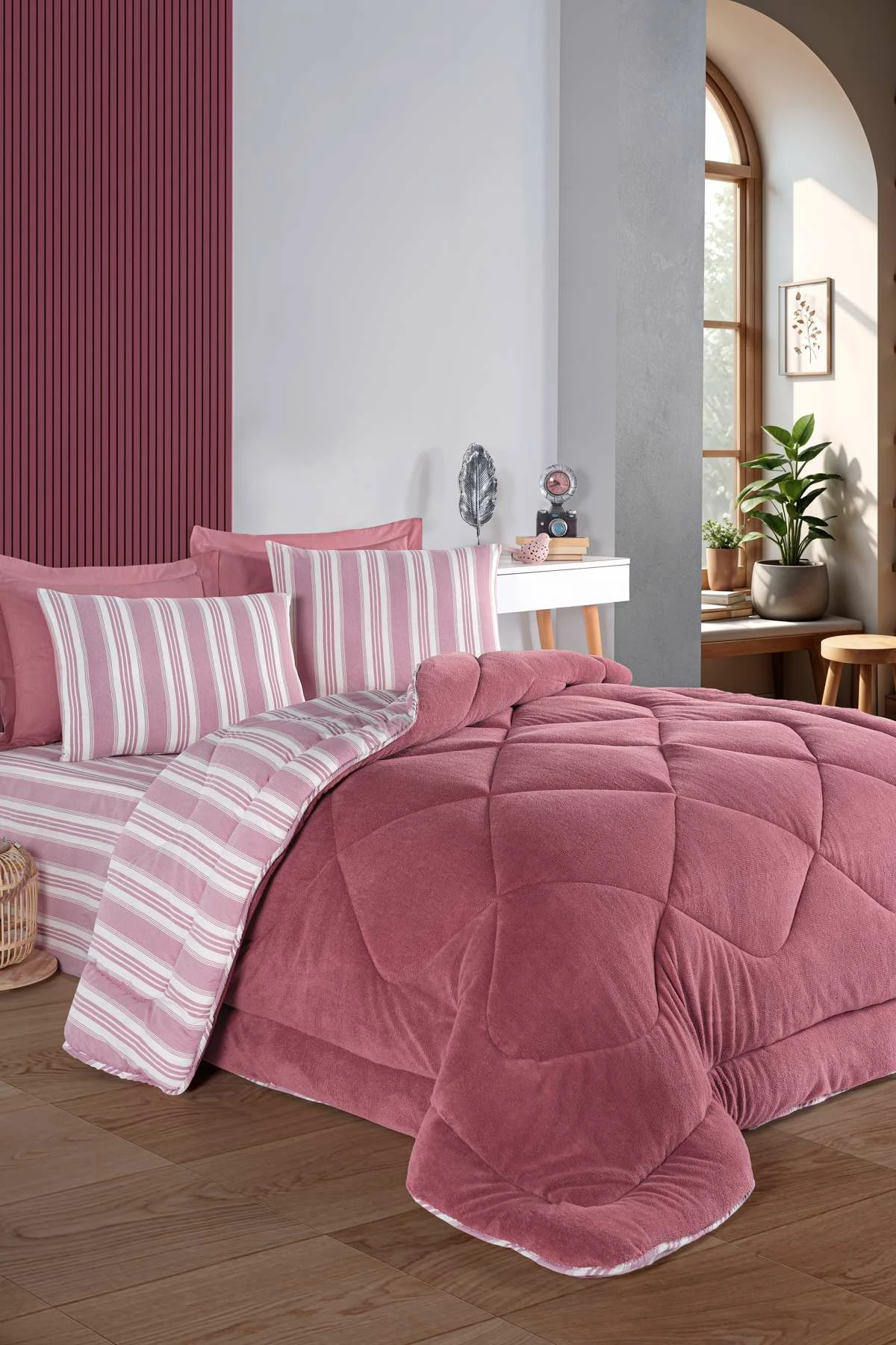 Set gjumi njësh, L'essentiel, Soft Line, ngjyrë e kuqe e thellë