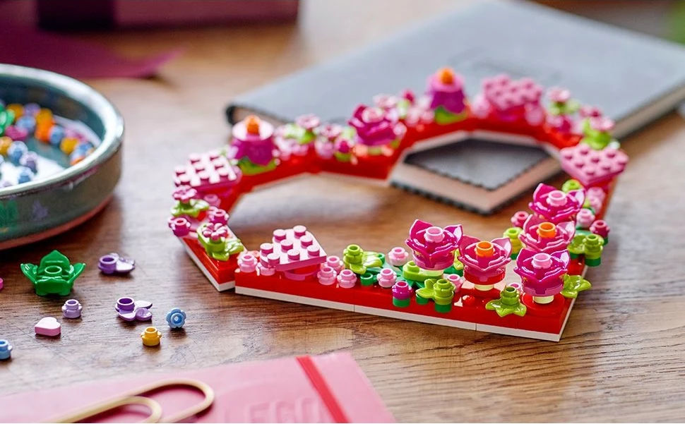 Set ndërtimi LEGO, Ornament Zemër, 254 copë, Multingjyrësh