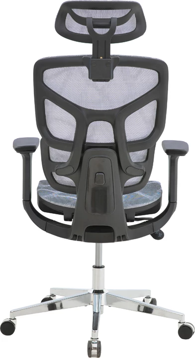 Karrige për zyre Karlo, e kaltër/e zezë