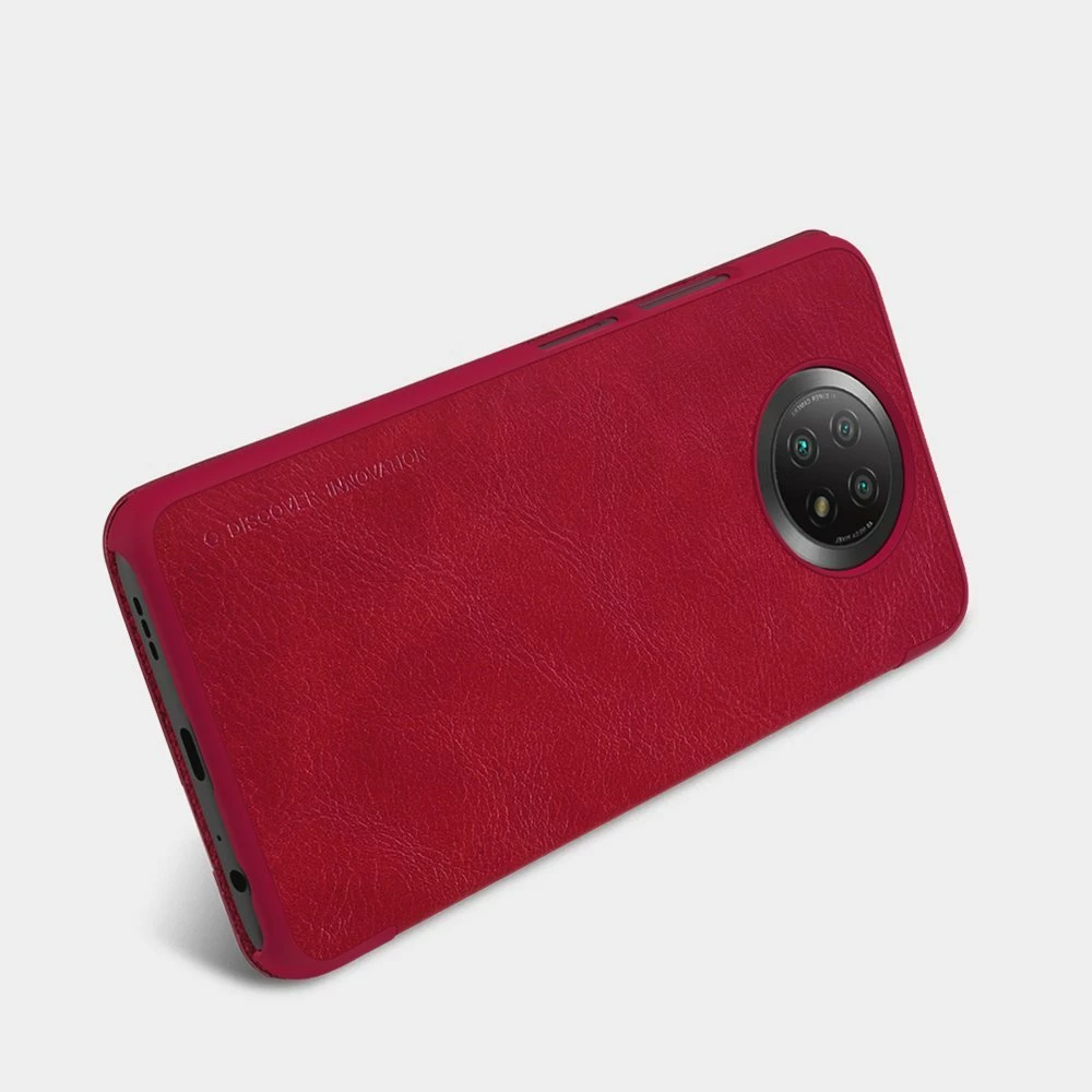 Mbështjellës Nillkin Qin për Xiaomi Redmi Note 9T 5G, lëkurë, kafe