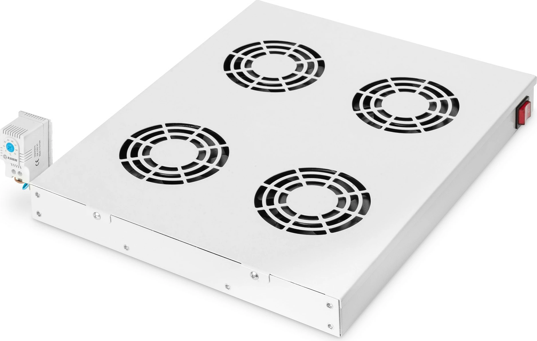 Njësi ventilimi Digitus për kasë rrjeti 19", 4 ventilatorë, gri