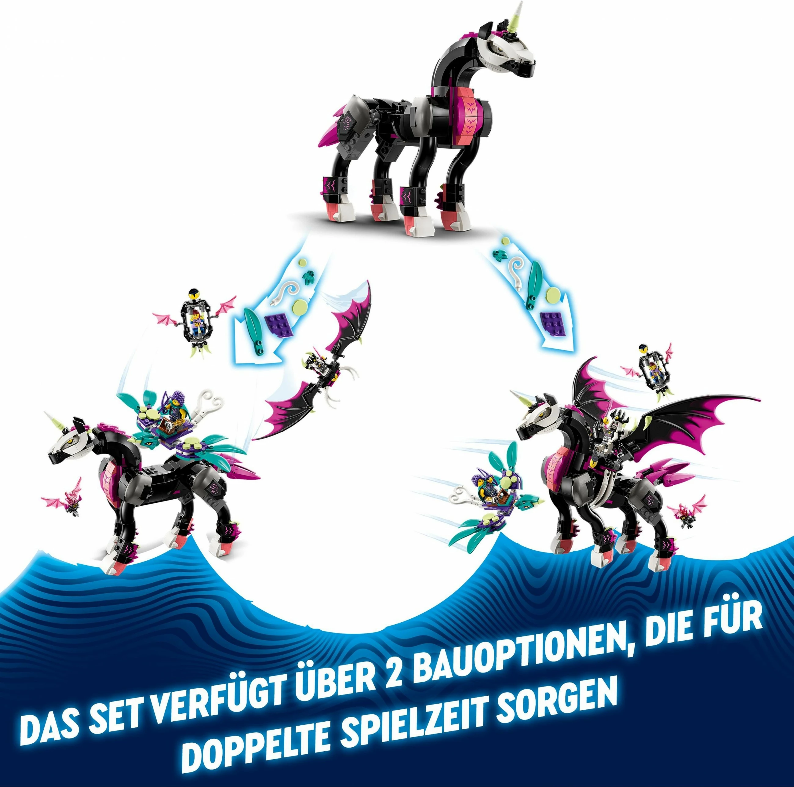 Set ndërtimi LEGO DREAMZzz Pegasus Flying Horse, 482 pjesë, shumëngjyrësh