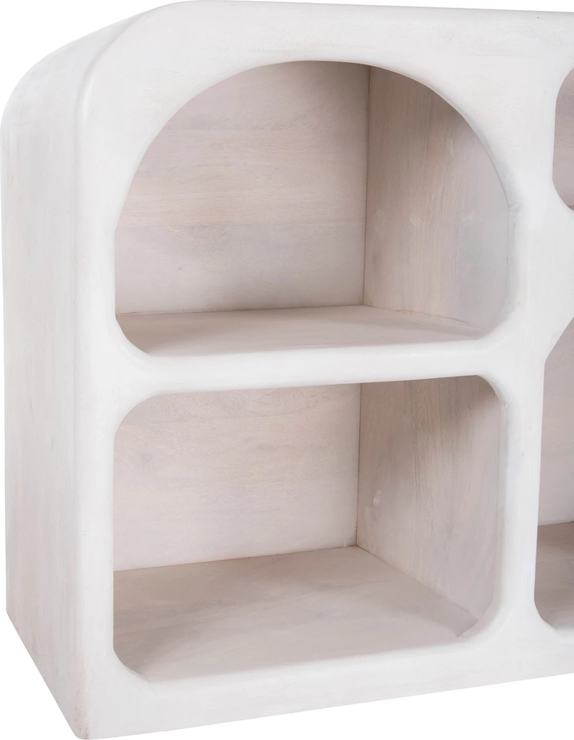 Bufe HANDYR FH9705 dru mango i bardhë 165x35x75 cm