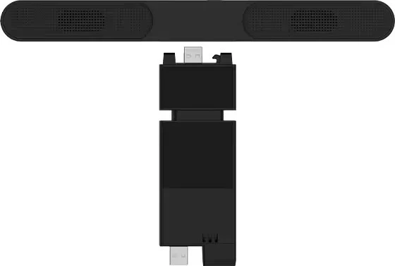 Soundbar Lenovo ThinkVision MS30, 4XD1K97400, për monitor, 4W, USB, Zi