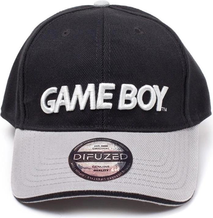 Kapele Difuzed Nintendo Game Boy Logo Curved Bill, e zezë/gri
