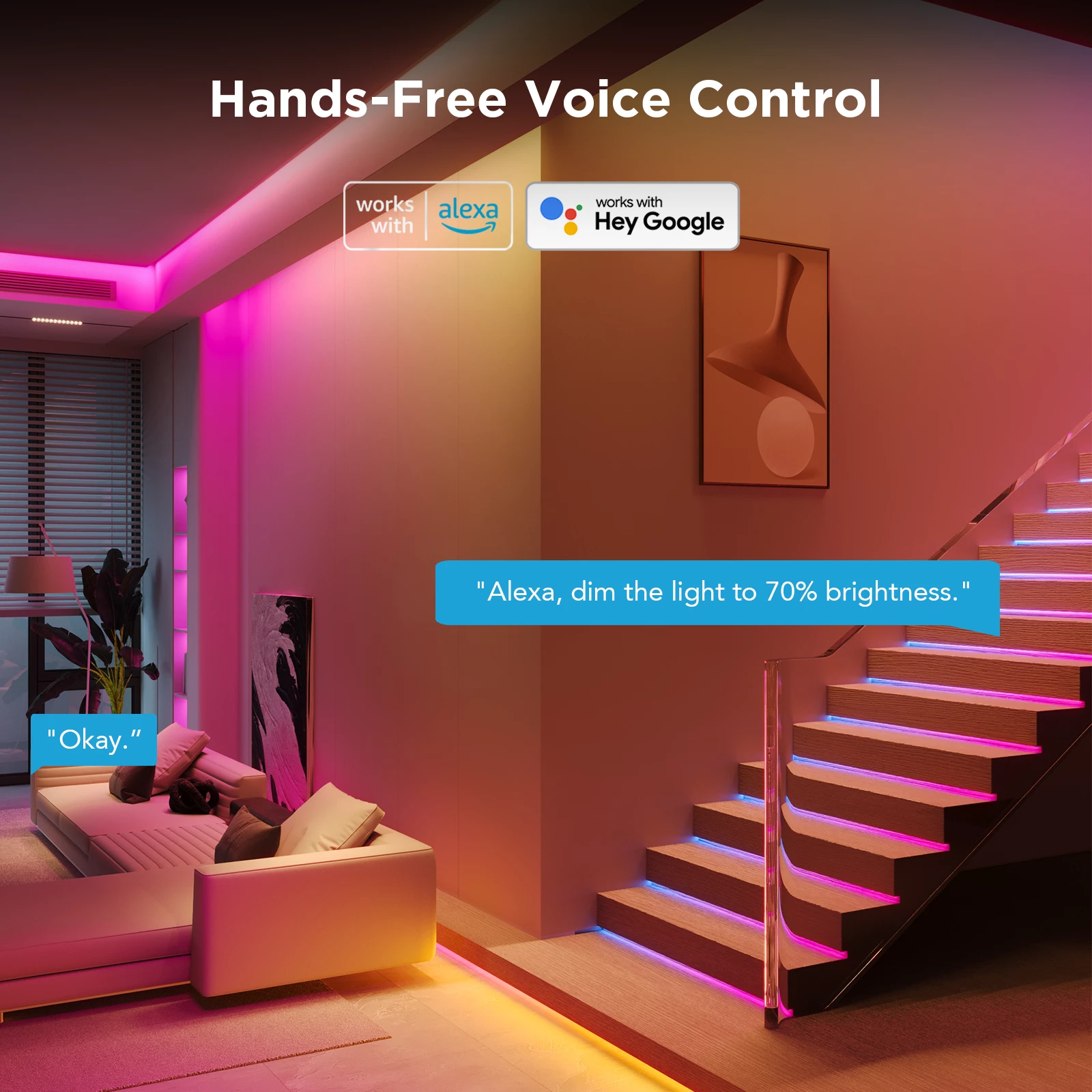 Shirit LED RGBIC Govee Strip Light S 10m, Wi‑Fi