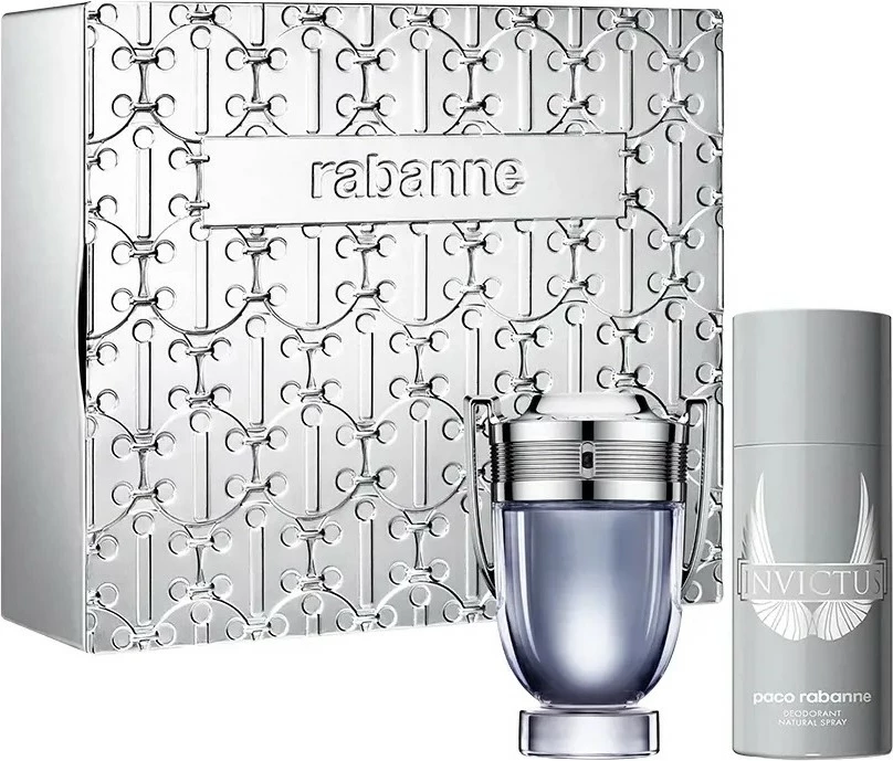 Set Eau de Toilette dhe Deodorant për meshkuj Paco Rabanne Invictus, 100ml + 150ml