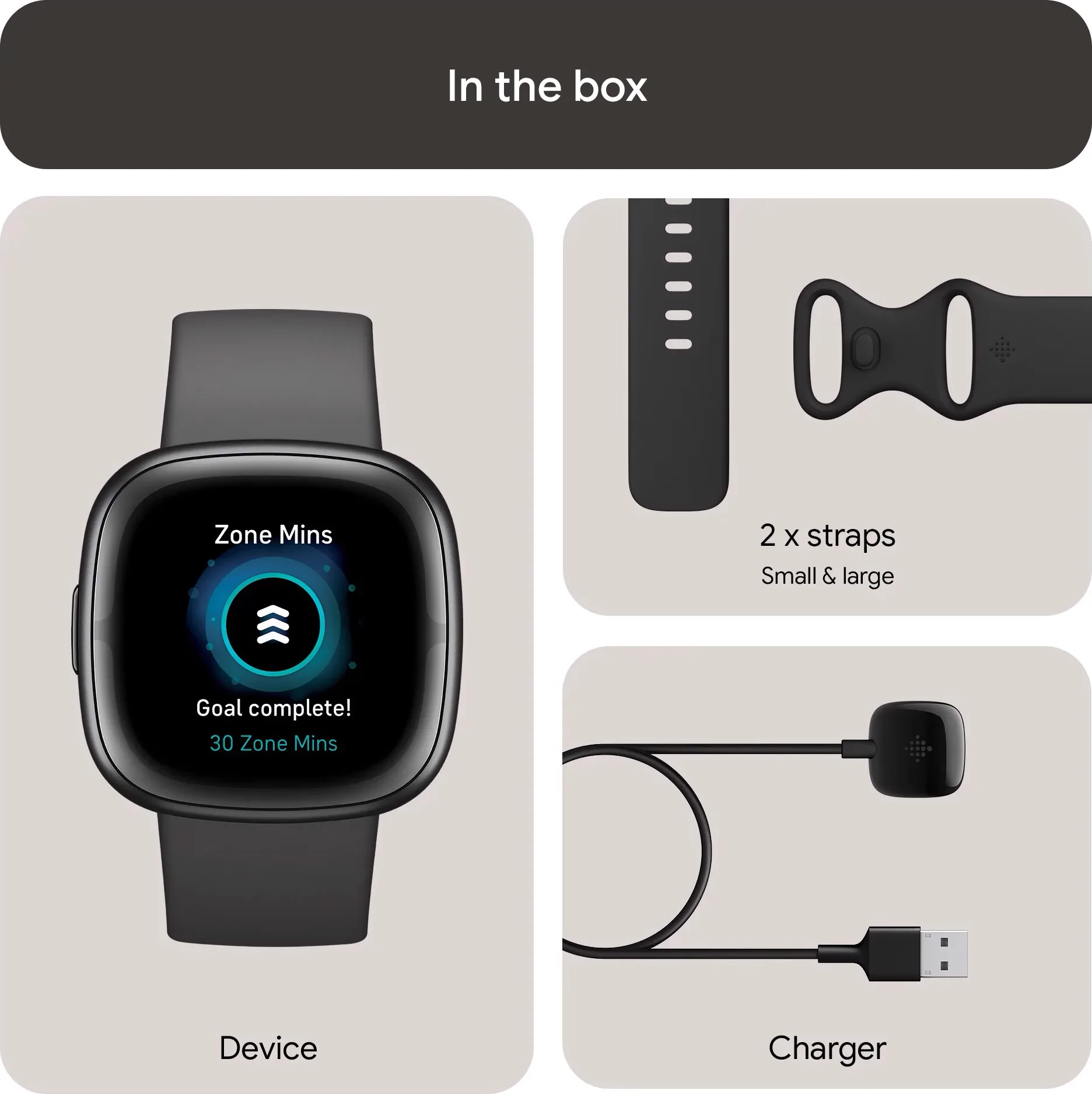 Smartwatch Fitbit Sense 2 FB521GLBM, GPS, monitorim shëndeti 24/7, bateri 6+ ditë, Blue Mist/Soft Gold