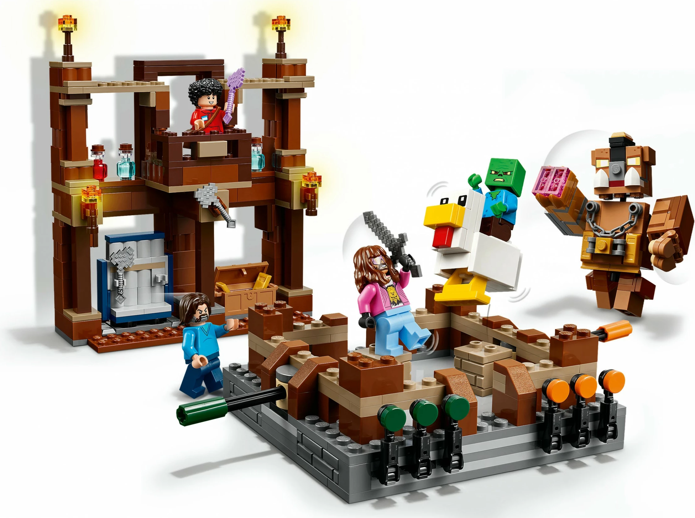Set ndërtimi LEGO Woodland Mansion Fighting Ring, 491 pjesë, plastikë, shumëngjyrësh