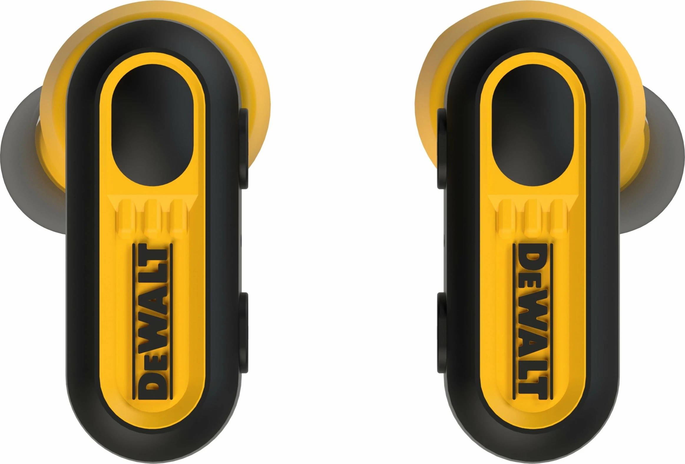 Kufje DeWalt EarBuds DXMA190-2092-DWG Bluetooth 5.0, ANC, IPX6, 36h, me mikrofon, me kuti karikimi, verdhë