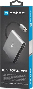 Portë Natec, USB-C PD, HDMI 4K