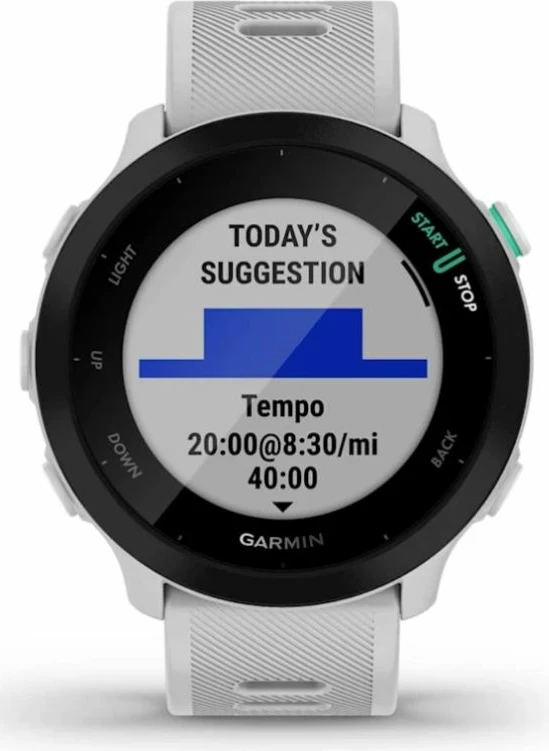 Orë sportive Garmin Forerunner 55, e bardhë