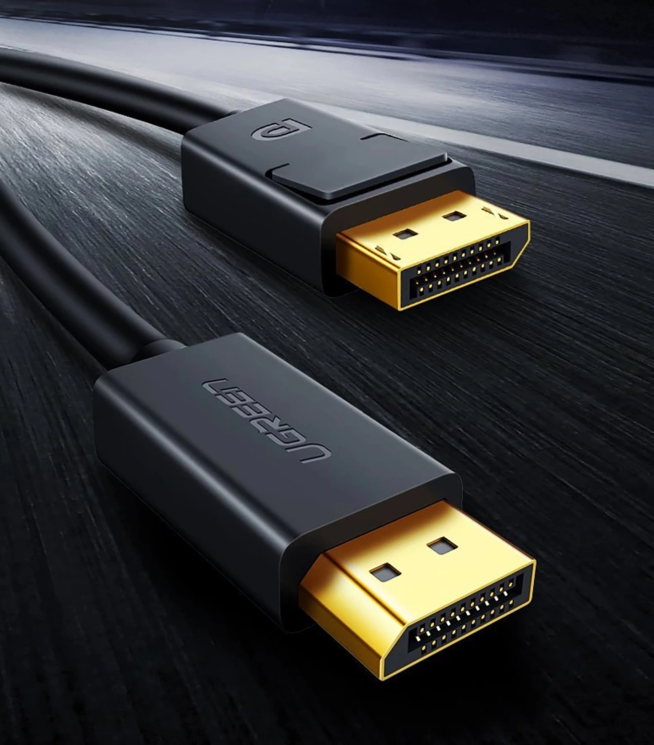 Kabllo DisplayPort Ugreen DP102 10244, 1m, 4K, e zezë
