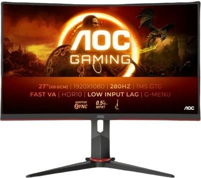 Monitor gaming AOC C27G2Z3, 27", Fast VA, 280Hz, FHD, i zi