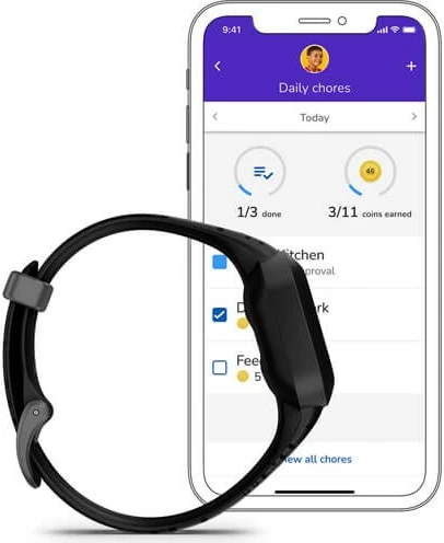 Smartband Garmin Vivofit Jr. 3, 1.4 cm, i zi