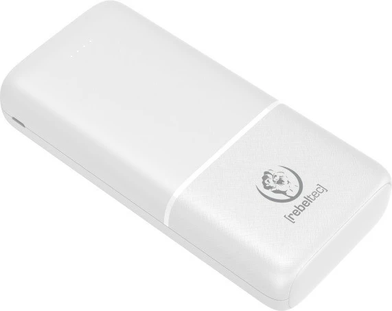 Powerbank Rebeltec P20, 20000mAh, 10W, Bardhë