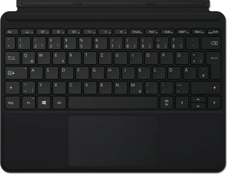 Tastierë Microsoft Go Type Cover, QWERTZ, Gjermanisht, Touchpad, E zezë