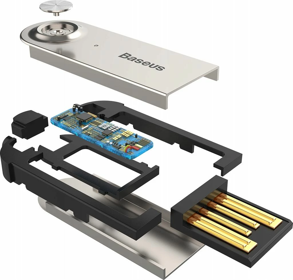 Adapter Bluetooth audio Baseus BA01 (CABA01-01) Bluetooth 5.0, USB-A në MiniJack 3.5mm, me mikrofon, 5 m, e zezë