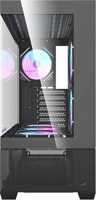 Kasë Darkflash DS900 AIR, Middle Tower, 6 ventilatorë ARGB, e zezë