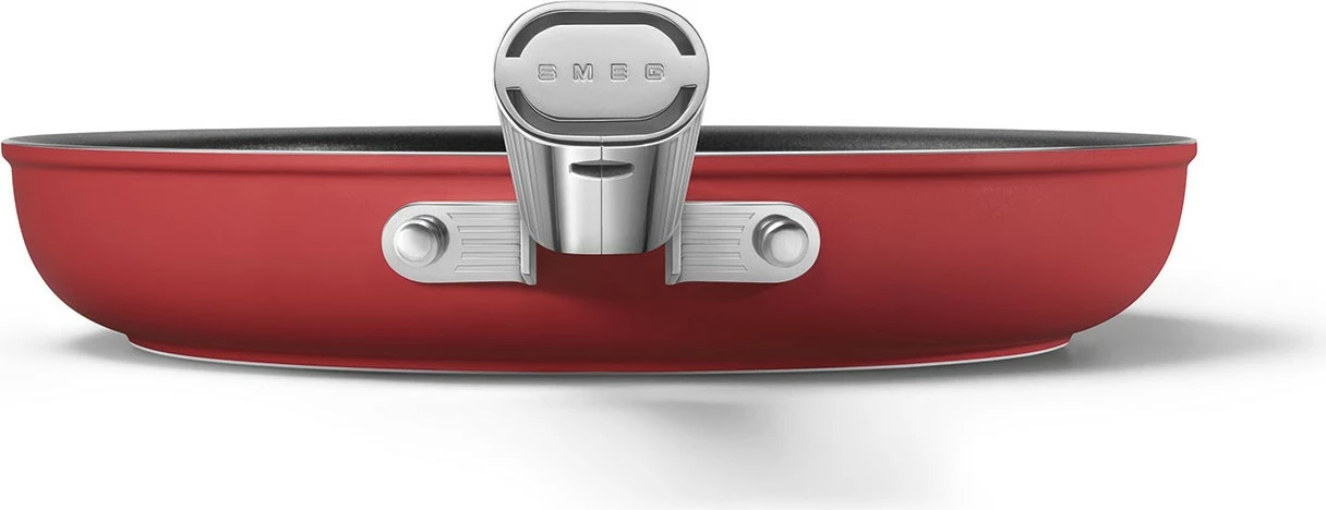 Tigan SMEG CKFF2801RDM 28 cm, alumini, jo-ngjitës, e kuqe