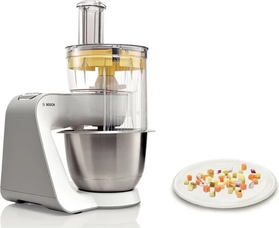 Pajisje përpunuese ushqimesh Bosch MUM 54251, 900W, 3.9 L, çelik inox, e bardhë