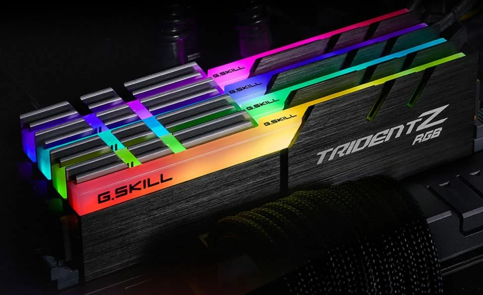 RAM Memorje G.Skill Trident Z RGB F4-3600C18D-16GTZRX, DDR4 16 GB (2x8GB) 3600MHz CL18, e zezë, set 2 copë