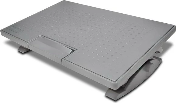 Mbështetëse këmbësh Kensington SmartFit SoleMate Pro, gri, rregullim lartësie 9-12 cm, kënd 0-18°