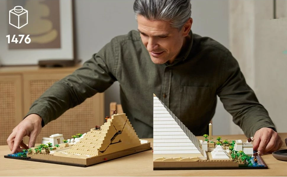 Set ndërtimi LEGO Architecture Great Pyramid of Giza, 1476 pjesë, Multikolor