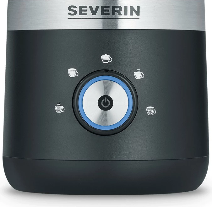 Rrahëse qumështi Severin 3588, elektrike dore, 0.3L, inox, e zezë/argjendtë