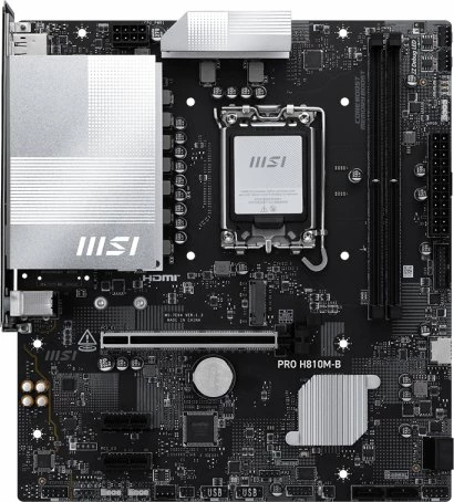 Pllakë amë MSI PRO H810M-B LGA1851 DDR5 Micro ATX 128GB 2.5GbE