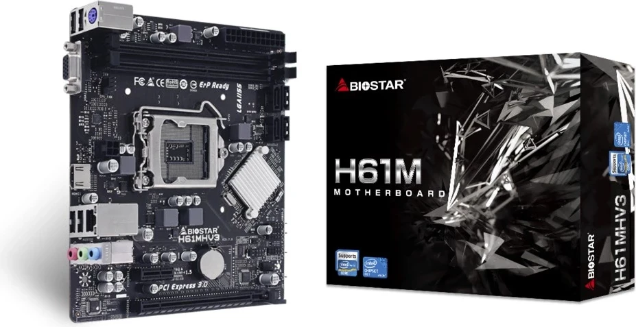 Pllakë amë Biostar H61MHV3, Intel® H61 LGA 1155, micro ATX