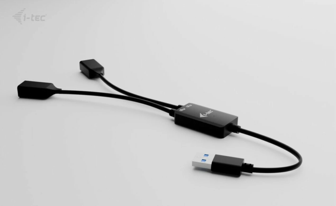 HUB USB-A i-tec U3CBLHUB2A, 2 porta, i zi