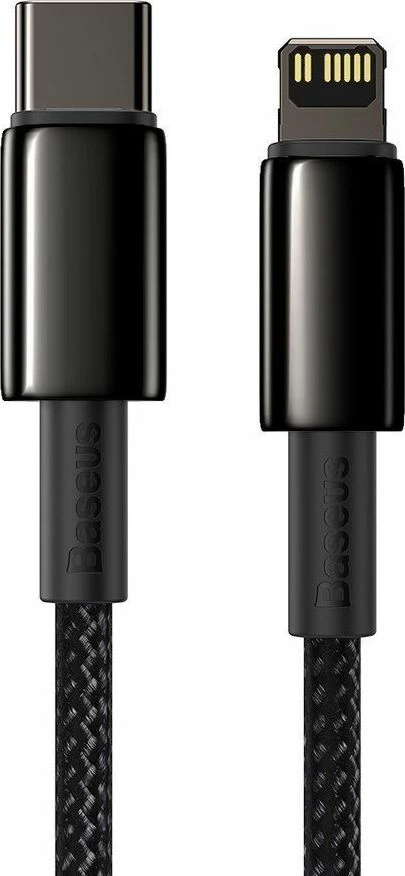 Kabllo Baseus USB-C në Lightning 2 m 20W 6953156232044 e zezë (1 copë)