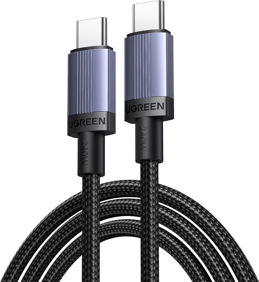 Kabllo USB-C në USB-C Ugreen 240W PD 3m E-Marker, e zezë