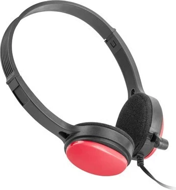  Kufje me mikrofon UGO USL-1222, të zeza/kuqe
