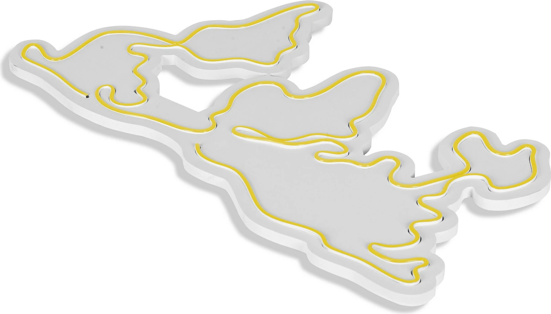 Dritë dekorative plastike LED, hartë e botës, ngjyrë e verdhë