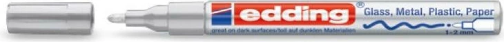 marker boje Edding 751 (4-751054), 130 x 10 x 10 mm, argjend