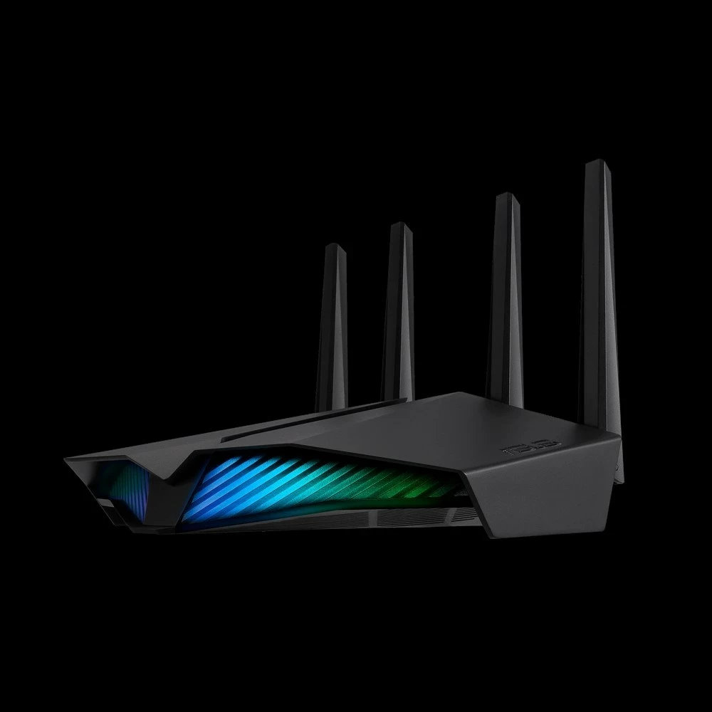 Router ASUS RT-AX82U, wireless, Gigabit Ethernet, Dual-band (2.4 GHz / 5 GHz), i zi