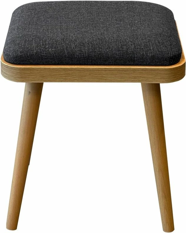 Tavolinë me karrige, set 5 pjesësh, ngjyrë lis dhe antracit, Skye Decor, Vina Mini 02 1053