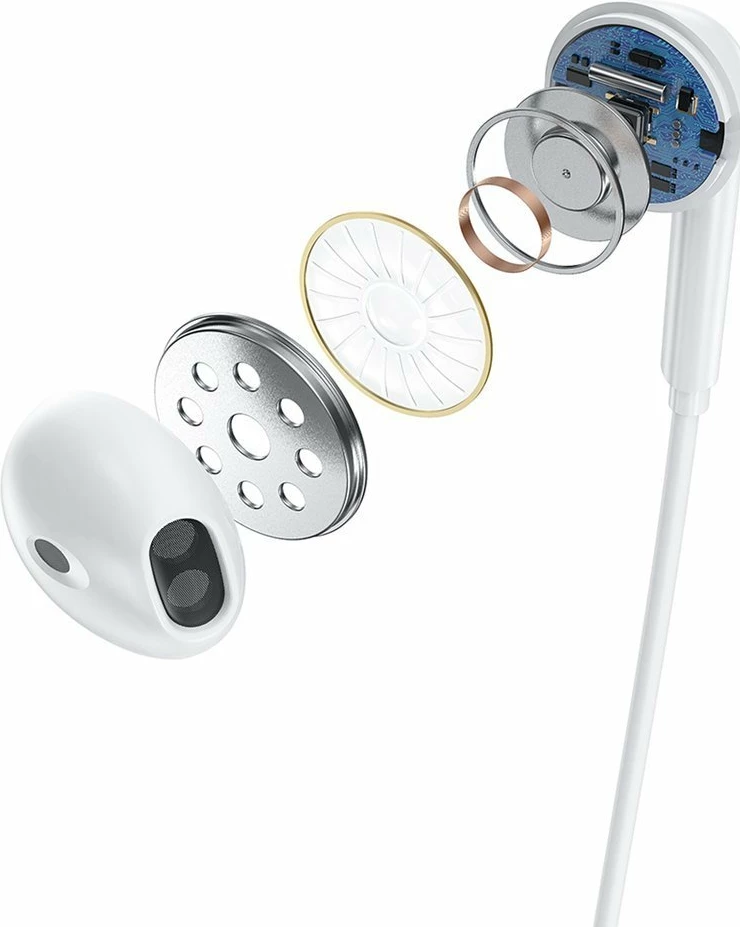 Kufje Dudao U5B, Bluetooth, in-ear, me magnet, të bardha
