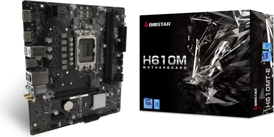 Pllakë amë Biostar H610MT-E, Intel H610 LGA 1700, micro ATX