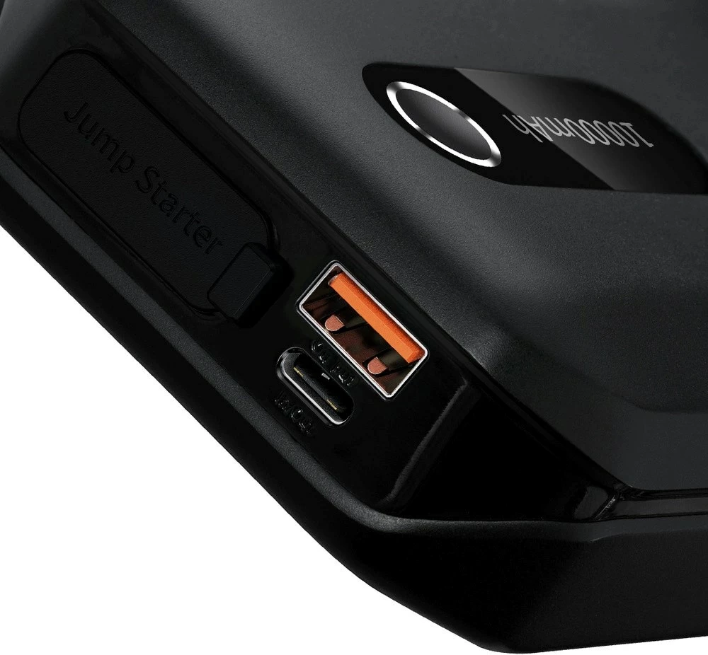 Booster Baseus BS-CH001, 10000 mAh, 12V, me kapëse krokodili, e zezë
