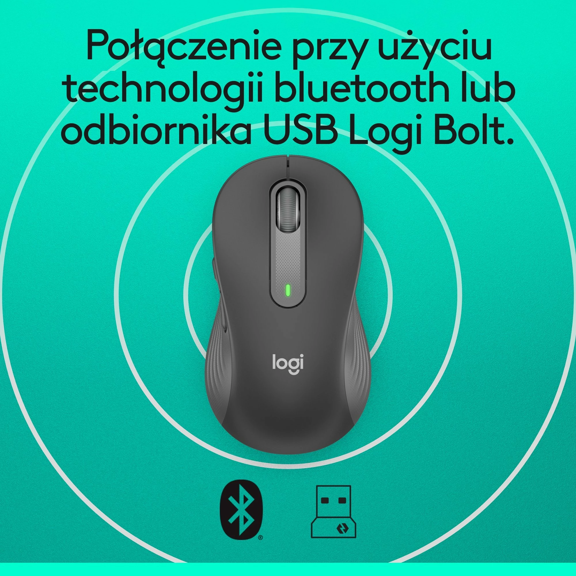Maus Logitech Signature M650 (910-006253) 4000 DPI wireless Graphite