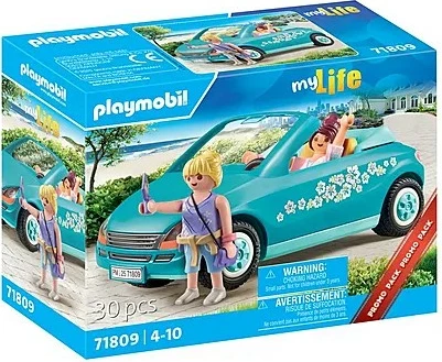 Set lodrash Playmobil My Life 71809, kabriolet, 30 pjesë, kaltër