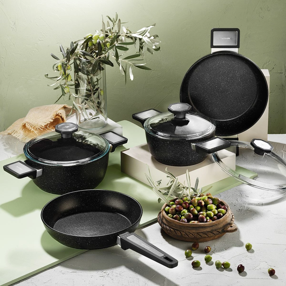 Set tenxheresh (7 copë), Hermia Concept, 55GTS000011