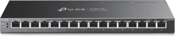 Switch Desktop Gigabit TP-Link me 16 Porta PoE+